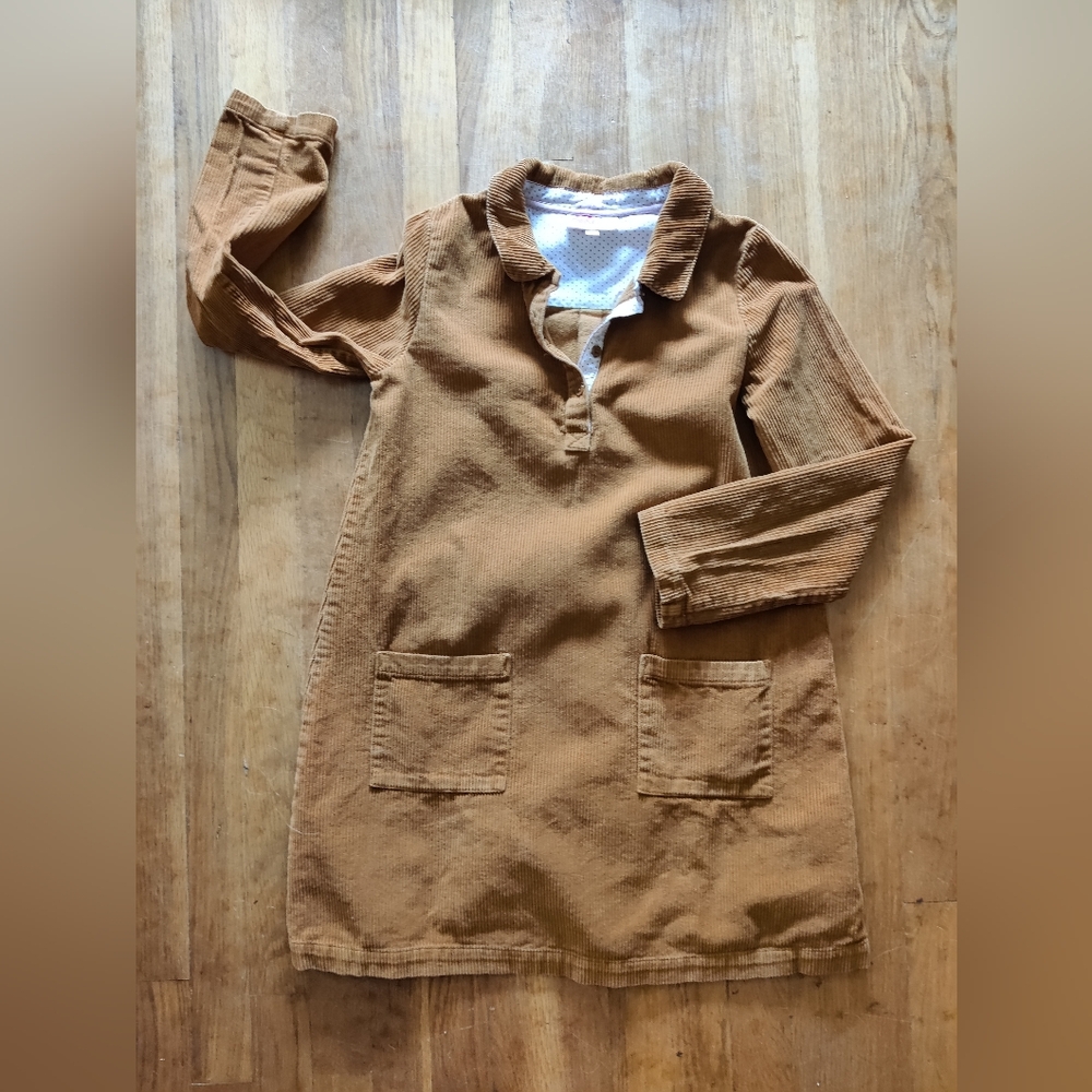 Mini Boden corduroy Girls  Long sleeve Dress Size 11-12y